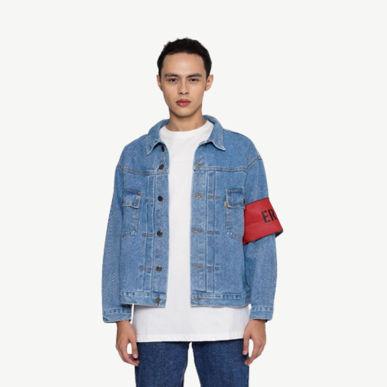Erigo Denim Jacket Pocket Maro Light Blue Unisex